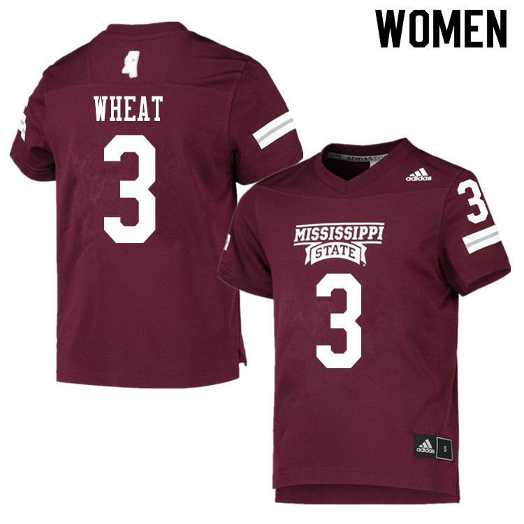 Women #3 Aaron Brule Mississippi State Bulldogs College Football Jerseys Sale-Maroon - Click Image to Close